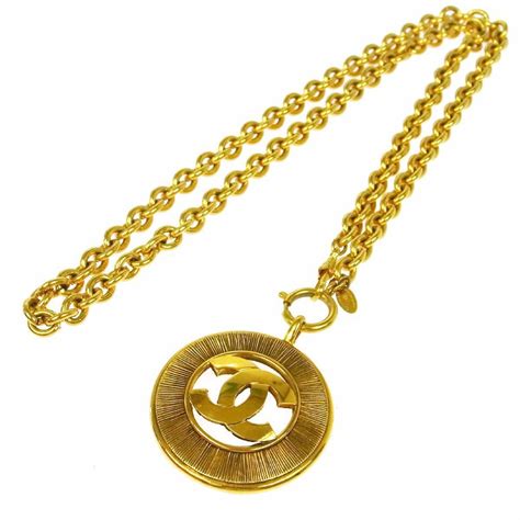 chanel necklace gold coin|is Chanel jewelry real gold.